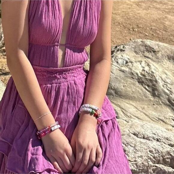 Free People Asymmetrical Dress in Purple - Picture 6 of 7